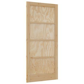 Puerta Interior Natural 93 X 202 Cm Madera Contrachapada Vidaxl