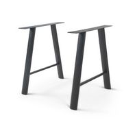 set de 2 patas de mesa hullem 72x70x10 cm - negro encasa
