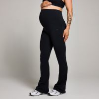 mallas premama acampanadas con ajuste sobre la barriga para mujer de mp - negro - s