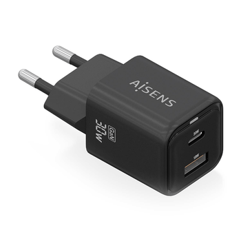 AISENS Cargador Gan 30W 1xUSB C PD3 0 QC4 0 1xUSB A QC3 0 Negro