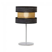 lampara de mesa takasi wood negro