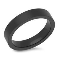 anillo de acero inoxidable negro de 45 mm de ancho