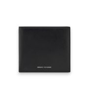 ax armani exchange para hombre xm000167af22541uc001 cartera de piel lisa con ranuras y monedero con solapa negro osfa casual clasico