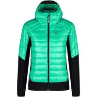 montura abrigo de plumas peak hybrid hooded para mujer