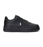 polo ralph lauren para hombre 809891791002 zapatillas de piel masters coury negro 41 plano cordones casual