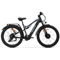 bicicleta electrica hedatx tx29 doble motor fatbike de 275 bateria de 48 v y 192 ah gris