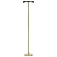 lampara de pie led moderna base de metal con regulador de intensidad oficina negro evenlode