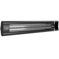 outsunny calefactor por infrarrojos terraza 3000 w ip65 9 niveles calor temporizador 24 h control tactilremoto pantalla led negro   aosom espana