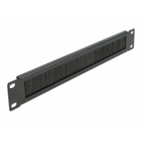 panel pasacables delock 66288 de 19 pulgadas 1u con cepillo metalico negro