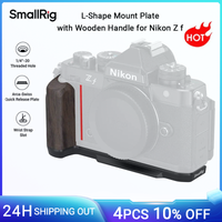 placa de montaje en forma de l smallrig z f con mango de madera para nikon z f con placa de liberacion rapida arca-swiss para tripodes tipo arca 4801
