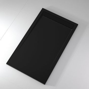 Plato De Ducha Pizarra Clever Negro  80x180 Cm