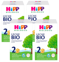 hipp leche biologica 2 continuacion 6m 4x600 gr
