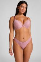 hunkemoller tanga marine rosa