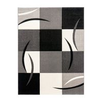alfombra moderna diamora negro-blanco  200x290 cm