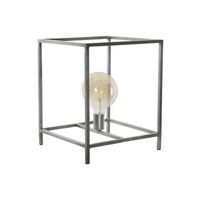 lampara sobremesa metal 33x33x40 gris oscuro