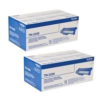 original multipack brother hl-5470dw printer toner cartridges 2 pack -tn3330
