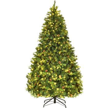 Árbol De Navidad Artificial Costway 130 X 130 X 210 Cm