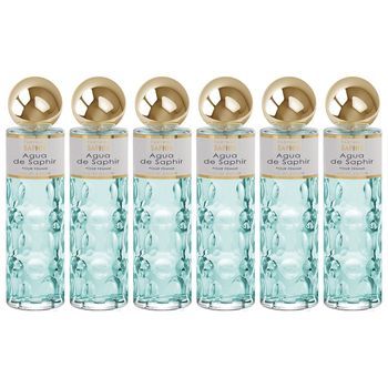 Pack De 6 Eau De Parfum Mujer Saphir Agua De Saphir 200 Ml