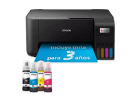 impresora multifuncion tinta - epson ecotank et-2865 serie 2860 color tinta recargable negro