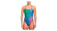 banador de 1 pieza nike swim hydrastrong multi print multicolor para mujer