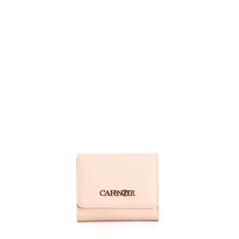 cartera saffiano con solapa powder