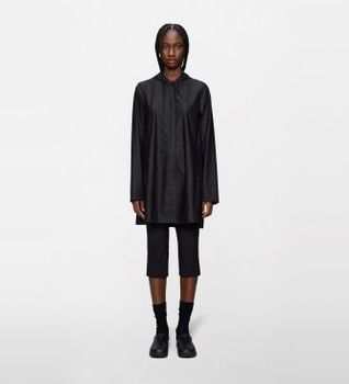 Rains para mujer. 18050 Chaqueta A-Line negro (M), Casual, Impermeable, Poliéster