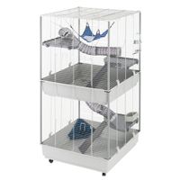 jaula ferplast torre furet para animales pequenos - gris