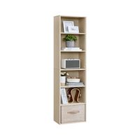 libreria estanteria abierta de varios niveles para sala estudio comedor beige natural  6 niveles 40a x 1785a cm