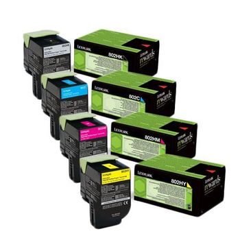 Original Multipack Lexmark CS510dte Printer Toner Cartridges (4 Pack) -70C2XK0