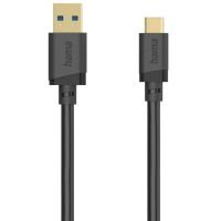 cable usb hama 025 m usb a a usb c 32 gen 1 5 gbits negro