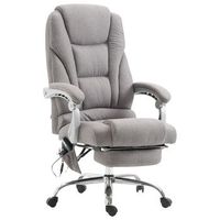 silla de oficina masajeante pacific en tela gris 64x68x118 cm clp