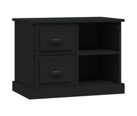 vidaxl mesita de noche negra 60x355x45 cm