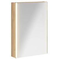 armario con espejo de bano roble artisan 43 x 115 x 605 cm vidaxl