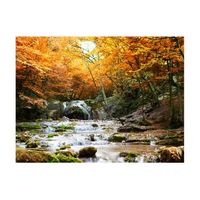 papel pintado 3d - otoo - cascada 350x270 cm