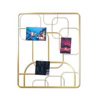 decoracion pared de metal moodboard 3 oro 50x60 cm