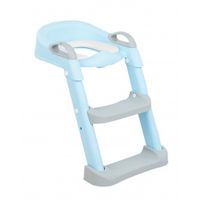 asiento de inodoro con escalera lea azul