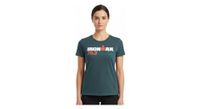 camiseta de manga corta para mujer ironman 70 3 italia emilia romagna azul