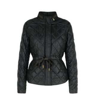 Michael Kors para mujer. MT520IB3SB Plumón Belted Eco negro (XS), Casual, Poliéster Reciclado