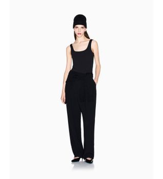 A|X Armani Exchange para mujer. XW001173AF14668UC001 Body Liso negro (S), Casual, Poliamida