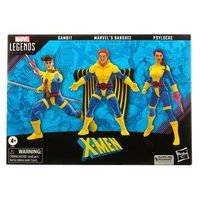hasbro - marvel legends series - figuras de banshee gambito y mariposa mental - figura -