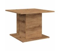 mesa de cafe - mesa de centro madera ingenieria roble artisan 555x555x40 cm