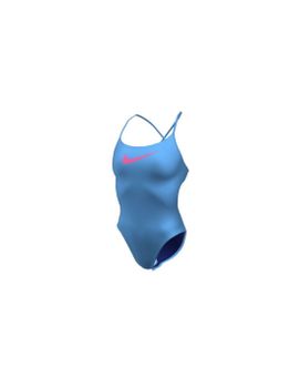 Bañador de Natación Nike Hydrastrong Multi Graphic Mujer Azul