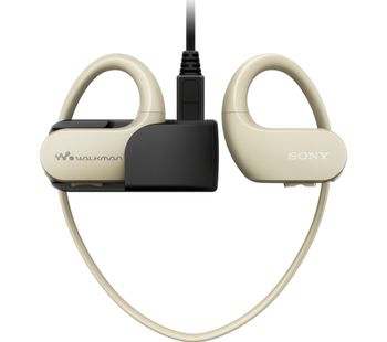 SONY Walkman NW-WS413C 4 GB Waterproof All in One MP3 Player - Cream, Cream