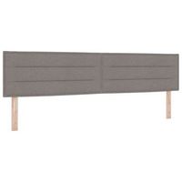 cabecero taupe 200 cm tela vidaxl