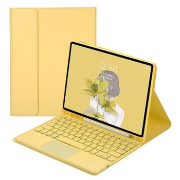 Royal Bailey Ts12c Funda Con Bluetooth Teclado Para Ipad 10.2(2021/2020/2019)/ipad Air 10.5/ipad Pro 10.5 Amarillo