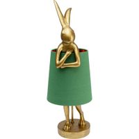 lampara conejo oro y verde 68c