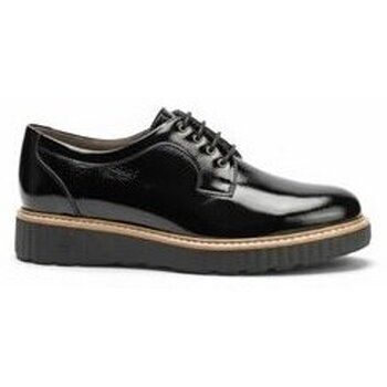 Pitillos Zapatos de tacón blucher charol negro para mujer