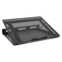 natec - soporte para portatil npl-2271 de metal negro con maxima ventilacion y disipacion termica para pantallas de 121 a 173 pulgadas