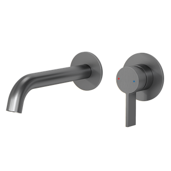 Grifo Lavabo Empotrado Monomando - Gris Gun Metal - Lomazoo - Gaia