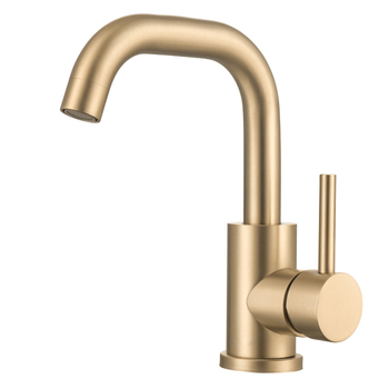 Grifo Lavabo Dorado, Grifo De Baño, Mezclador Monomando - Lomazoo Stellar